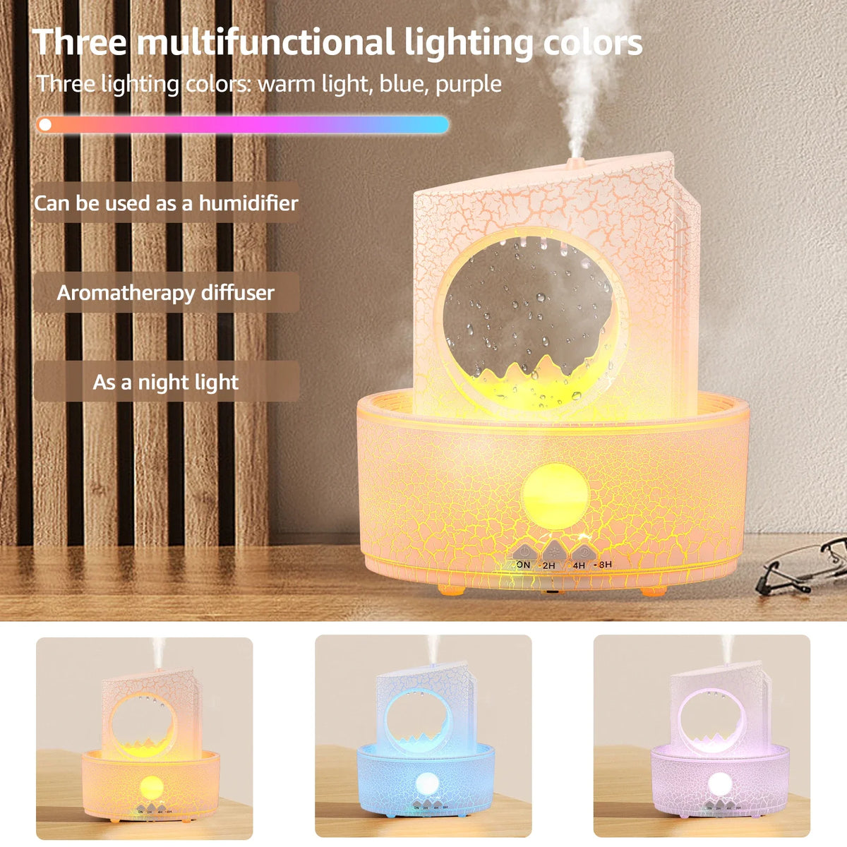 Raindrop Aroma Diffuser Humidifier 180ml | 3 Timer Modes