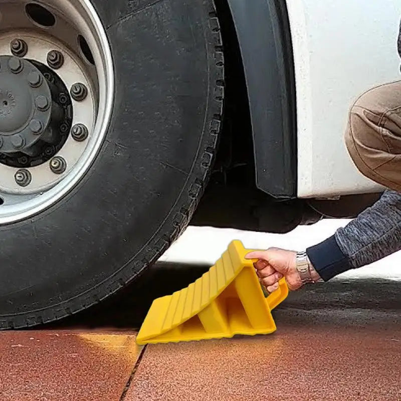 2-Pack RV Wheel Chocks – Anti-Slip Tire Stopper for Trucks