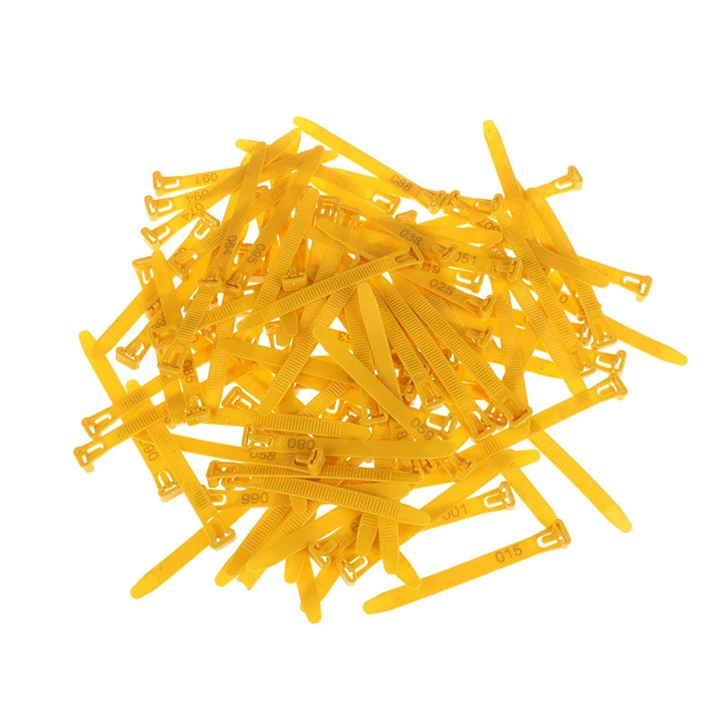 50/100Pcs Adjustable Chicken Leg Bands – 5 Color Poultry Rings