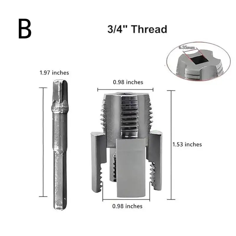 Pipe Thread Cutting Tool – Internal & External PVC Threader Kit