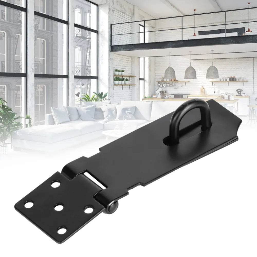 Heavy Duty 4-Inch Stainless Steel Door Hasp Latch | 180° Lock