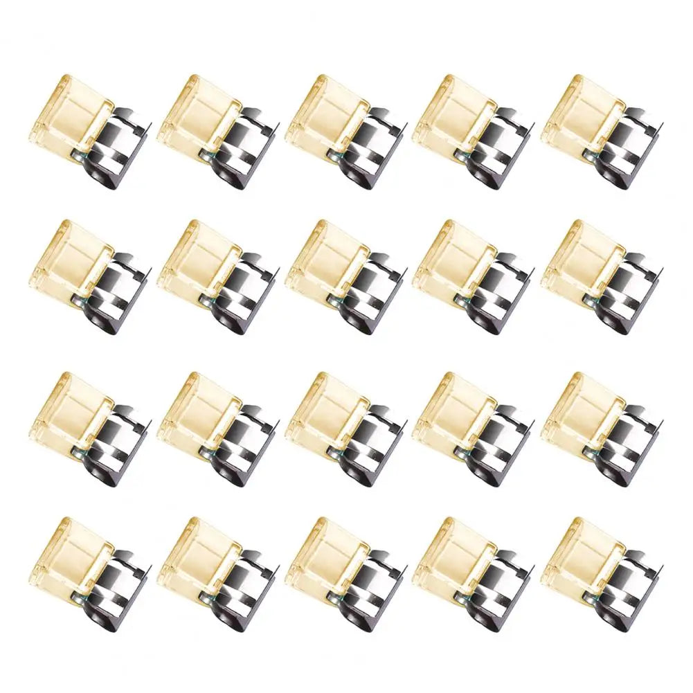 Transparent Push Clips with Storage Case | 20 or 40 Pcs