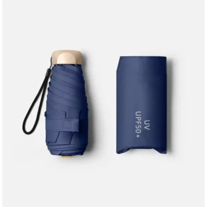 Mini Compact Folding UV Parasol – Pocket Travel Umbrella