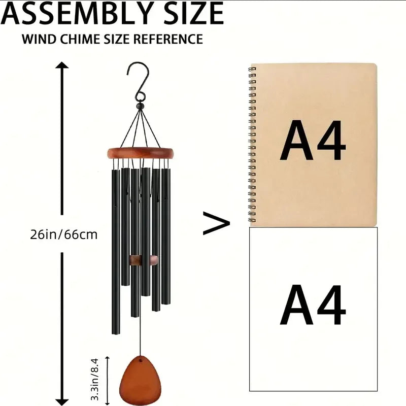 Retro Aluminum Tube Wind Chime – Metal Outdoor Hanging Décor