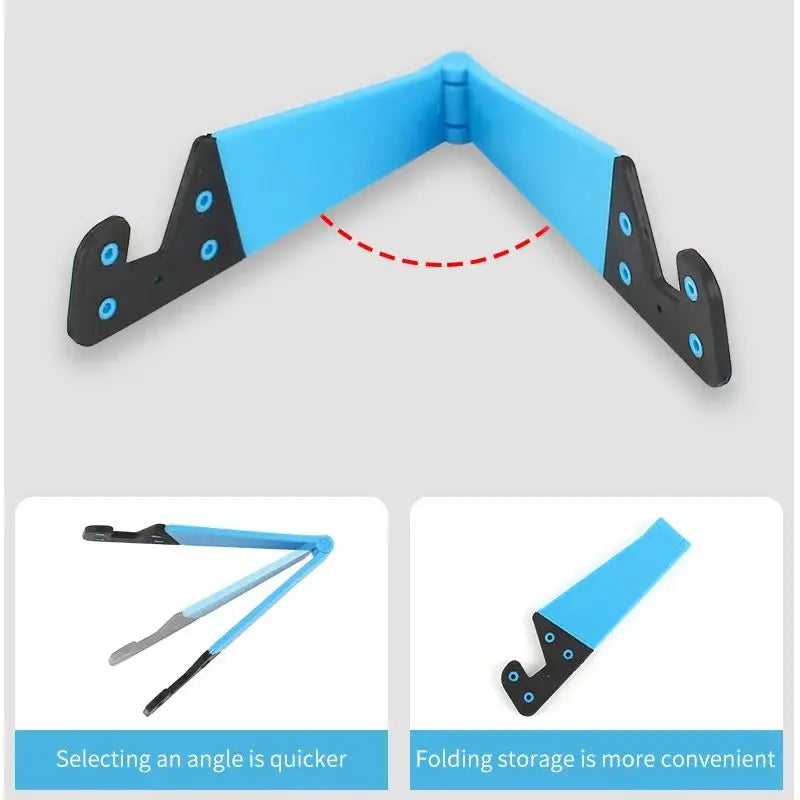 Mini Foldable V-Shaped Phone Stand – Universal Desktop Holder
