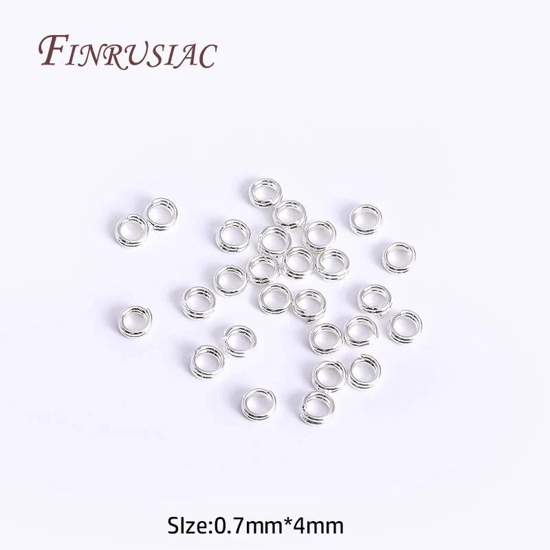 100Pcs 18K Gold Plated Brass Double Loop Jump Rings | DIY