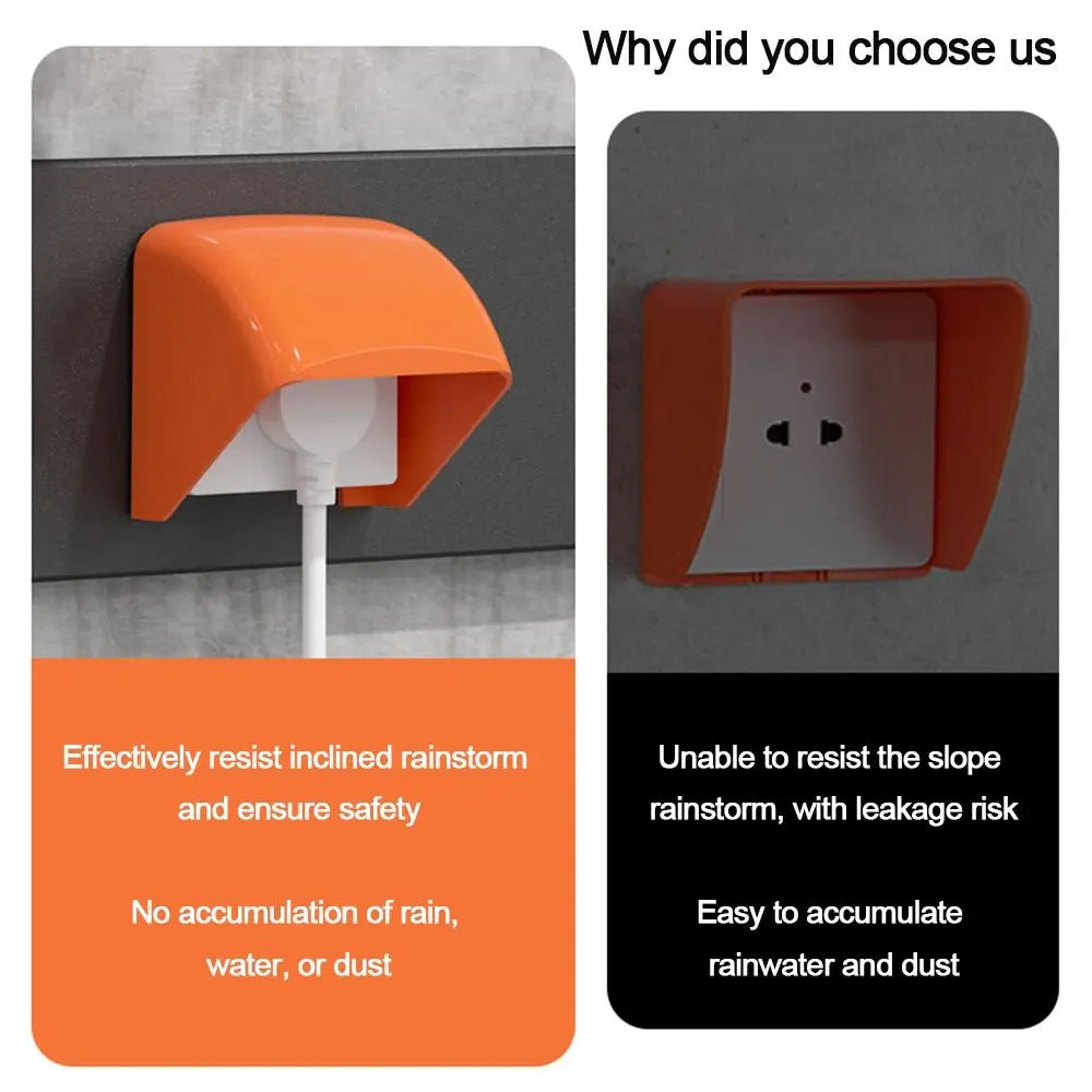 Outdoor Waterproof Socket Cover – Rainproof ABS Protective Box