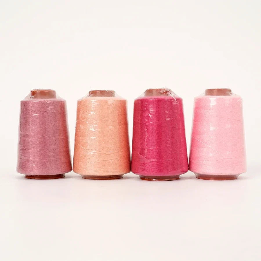 12-Piece Pink Polyester Thread Set – 800 Yards per Cone | 402