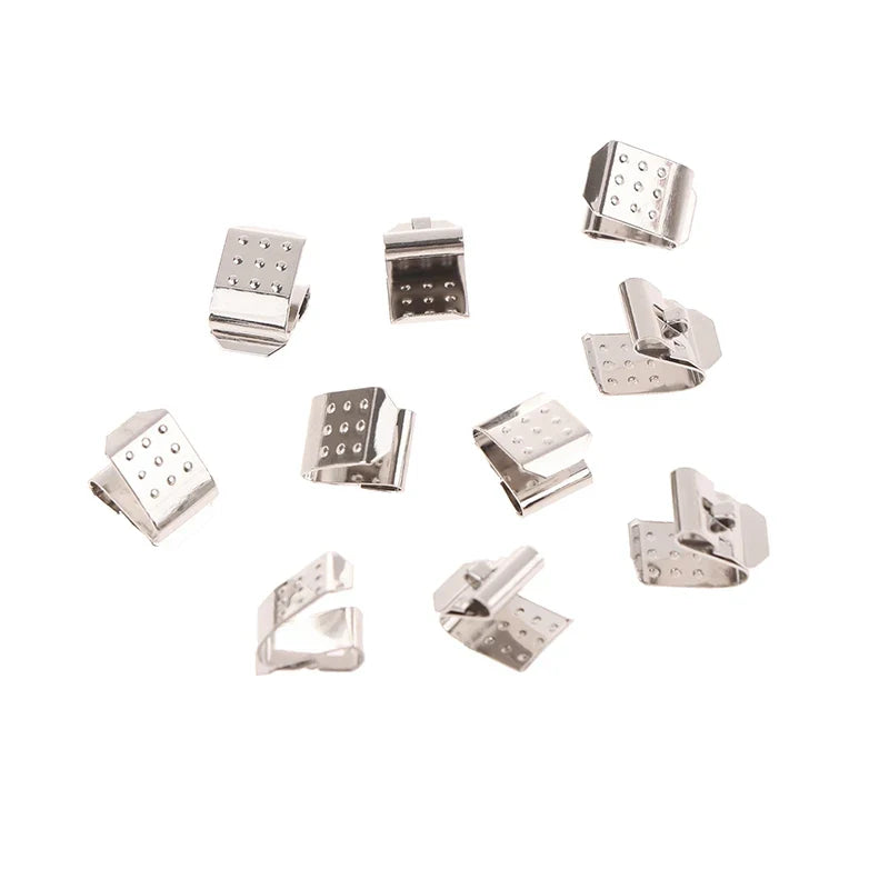 10pcs AA Nickel-Plated Snap-On Leaf Spring Battery Contacts