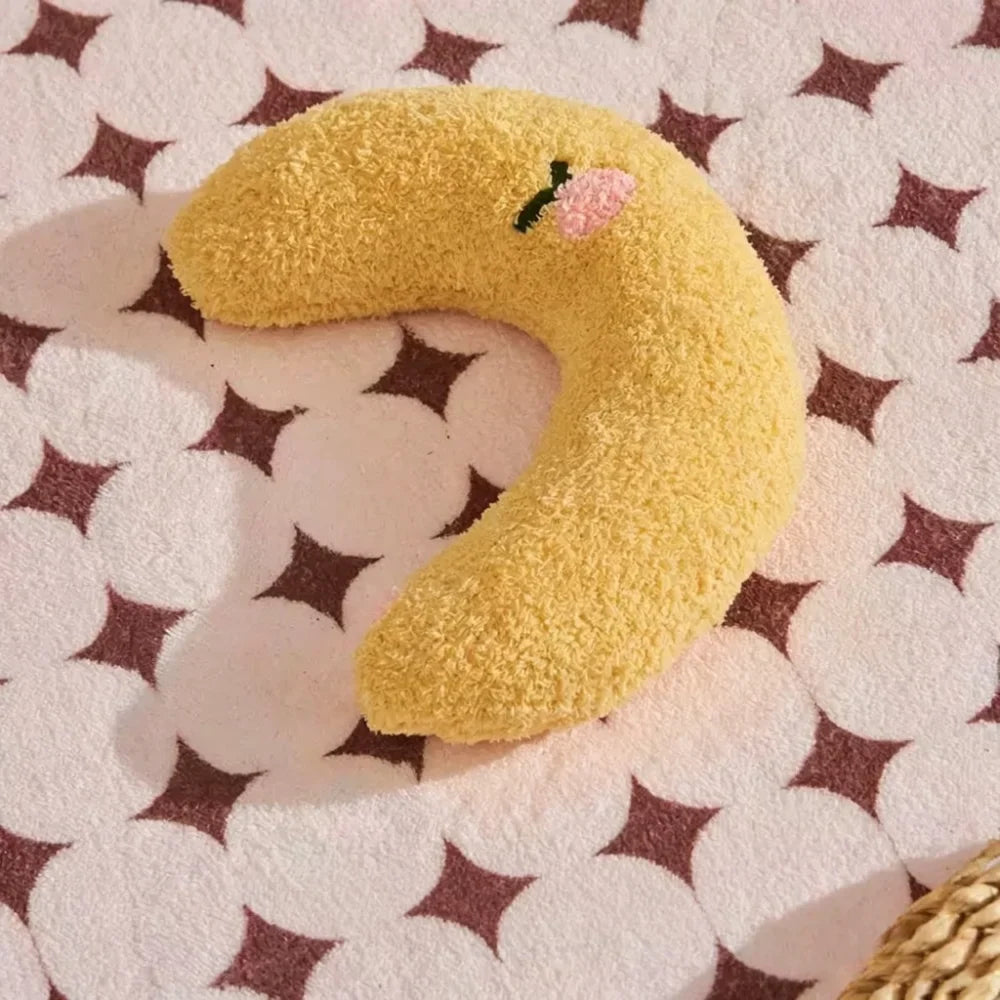 U-Shaped Plush Pet Pillow – Soft Sleeping Mat for Cats & Dogs