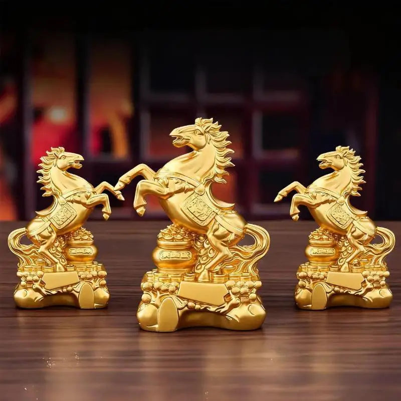 2026 Year of the Horse Feng Shui Zodiac Resin Sculpture