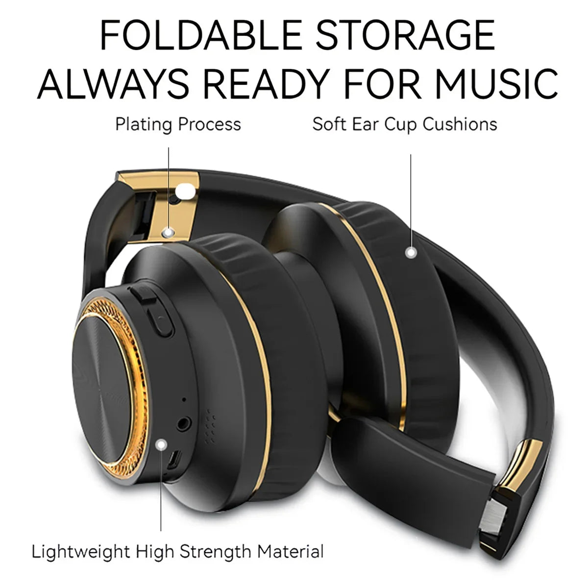 STONEGO H8 Wireless Bluetooth Over-Ear Headphones | HiFi Bass