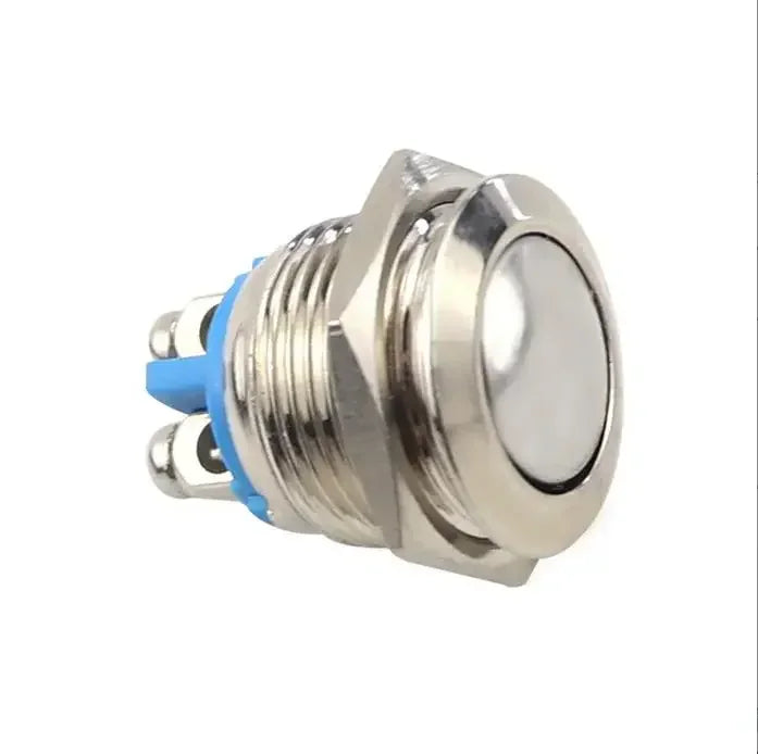 16mm Waterproof Momentary Push Button Switch – 12V Metal