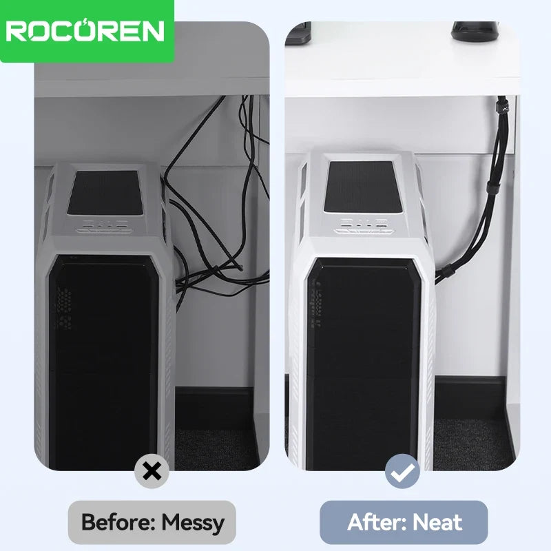 ROCOREN Tearable Cable Organizer Wire Winder & Cord Holder