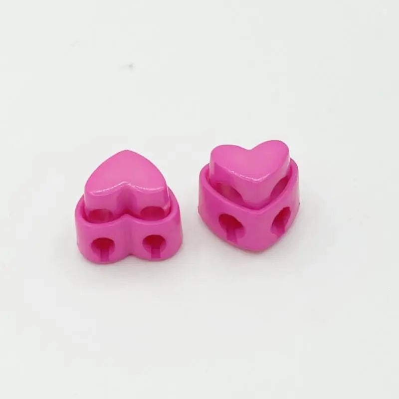 5pcs Heart-Shaped Cord Locks Spring Toggle Stoppers – 5 Pack
