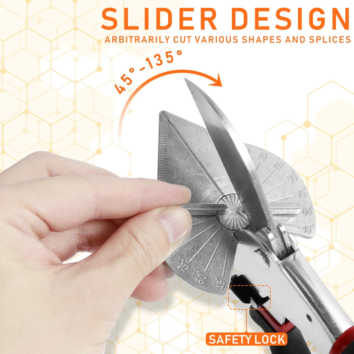 Miter Shears 45°–135° Multi-Angle Molding & Trim Cutter Tool