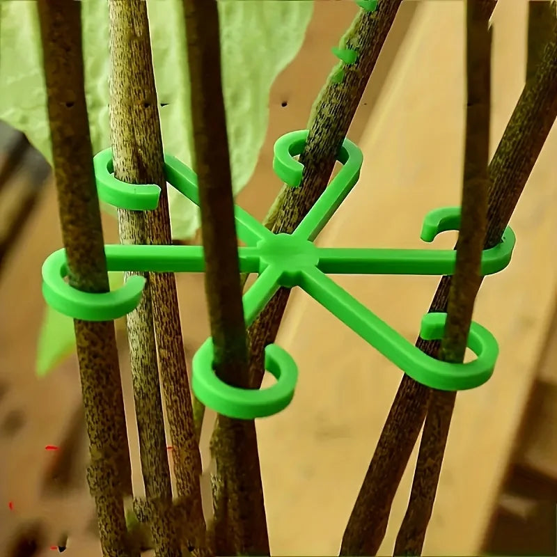 4-Piece Plant Stem Support Clips – Bamboo Branch Fixator
