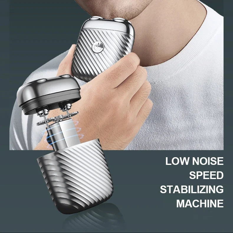 Portable Mini Electric Shaver for Men – IPX7 USB Rechargeable