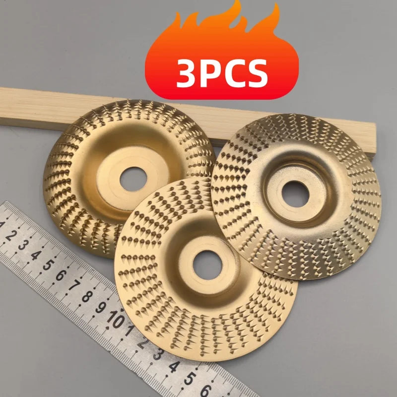 Woodworking Grinding Disc 3-Piece Set – Cut, Carve & Polish