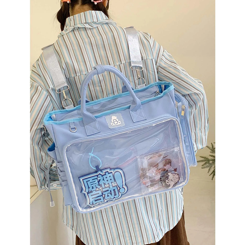 Large Capacity Nylon Crossbody Shoulder Bag for Women & Girls