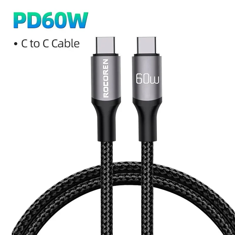 Rocoren 240W USB-C Cable PD 3.1 Fast Charging 2M/3M