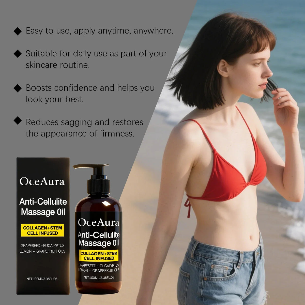 OceAura Orange Peel Body Oil – Nourishing & Moisturizing 100ml