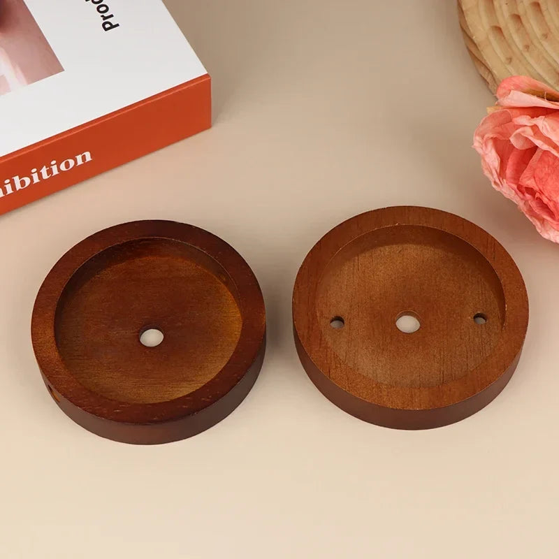 Wood Ceiling Plate Lamp Base 10/12cm – DIY Chandelier Holder