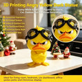 Funny Yellow Duck Statue – 3D Printed Resin Home & Car Decor