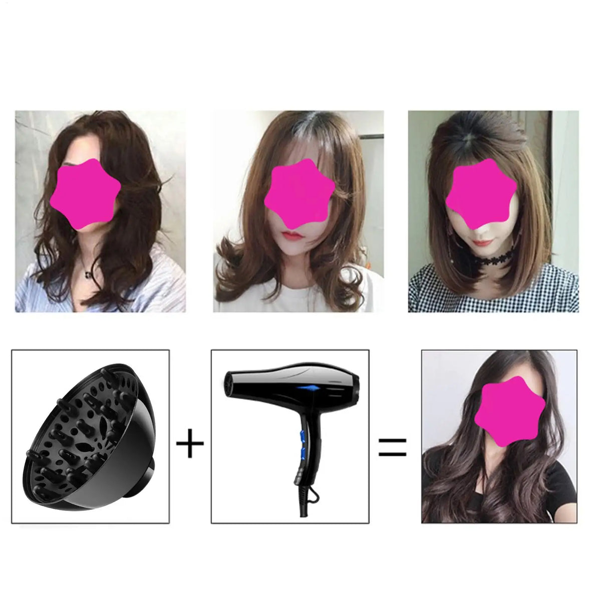 Universal Blow Dryer Comb Attachment – Lightweight Styling Nozzle