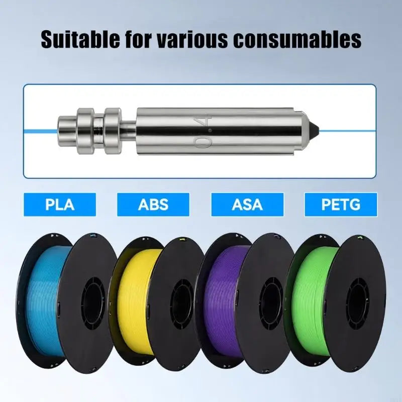 Hardened Steel 3D Printer Nozzle Set – 4 Diameters (0.25–0.8mm)