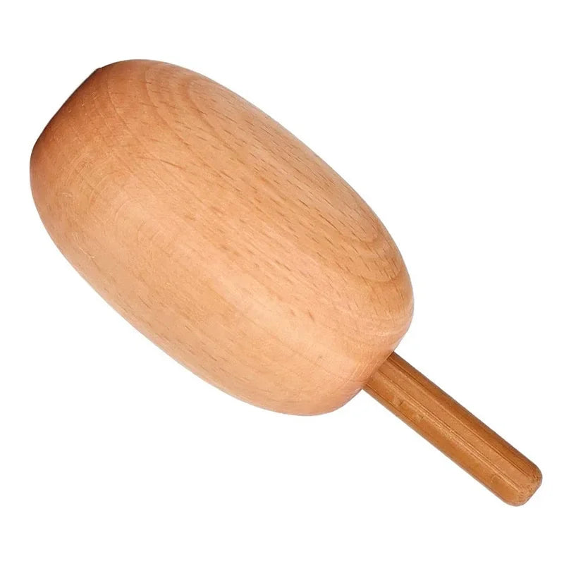 Bamboo Darning Egg – Wooden Mending Tool for Socks & Clothes