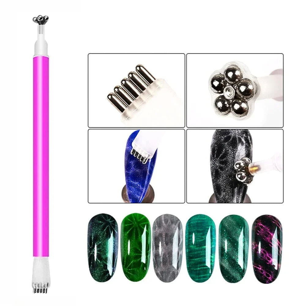 Nixie Dual-Ended Cat Eye Nail Magnet – 3D Gel Polish Tool