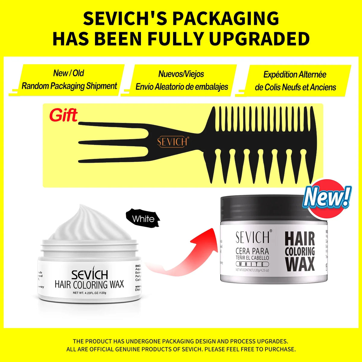 SEVICH Temporary Hair Colour Wax – Hair, Beard & Brow Dye