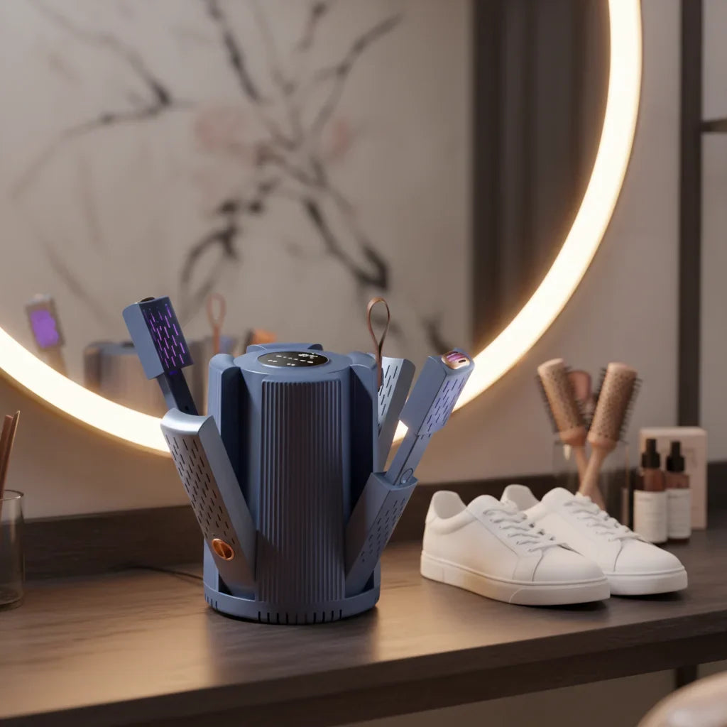DUTRIEUX Foldable Electric Shoe Dryer with Timer & Warmer