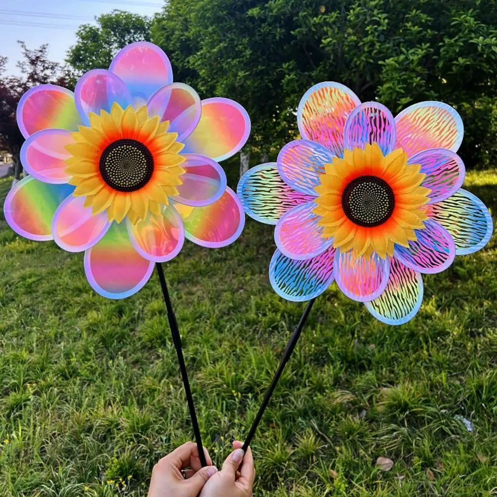 Sunflower Wind Spinner – Double-Layer Garden Windmill 28/37cm
