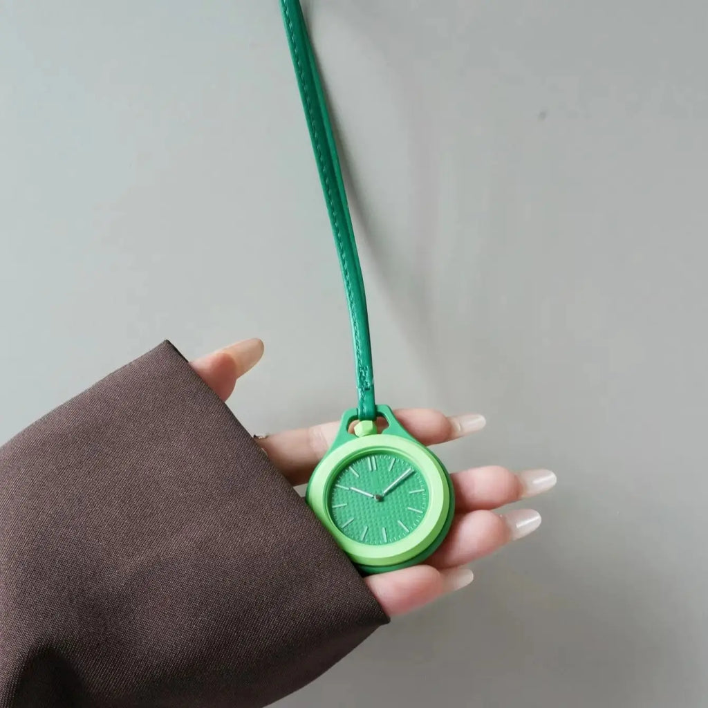 Round Quartz Hanging Watch – Backpack Pendant Portable Clock