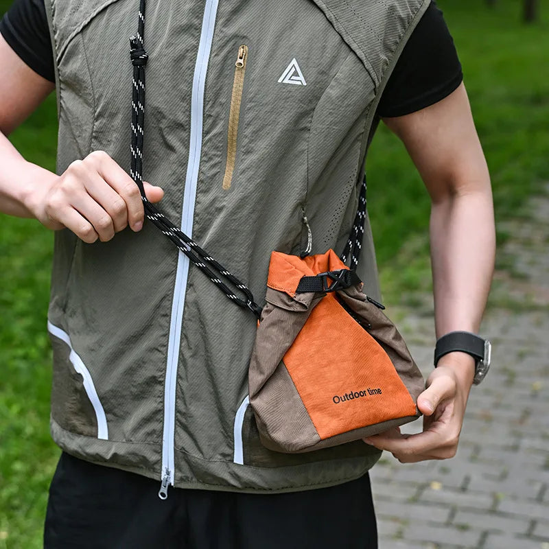 Color Block Crossbody Phone Bag – Unisex Outdoor Mini Bag