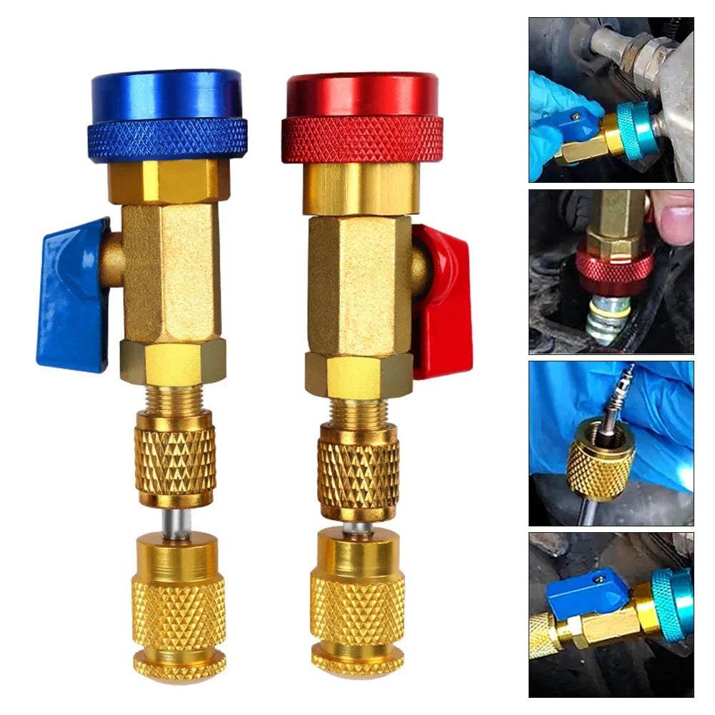 R134A Valve Core Removal Tool Kit | Quick Connect Couplers
