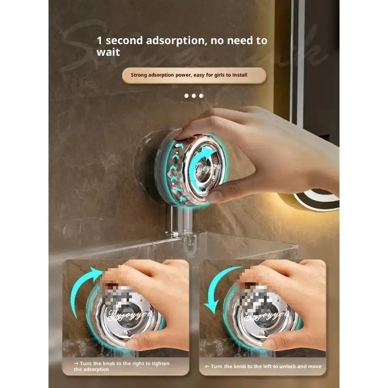 Suction Cup Shower Shelf – No-Drill Caddy, 1 or 2 Pcs
