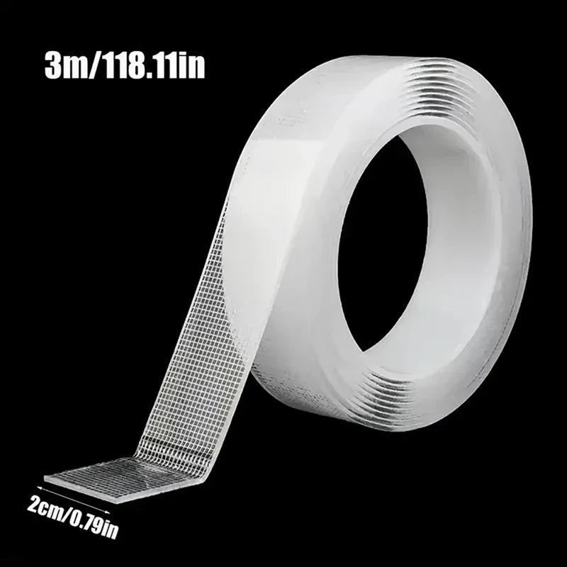 Double-Sided Nano Tape – Clear, Removable & Waterproof | 8m