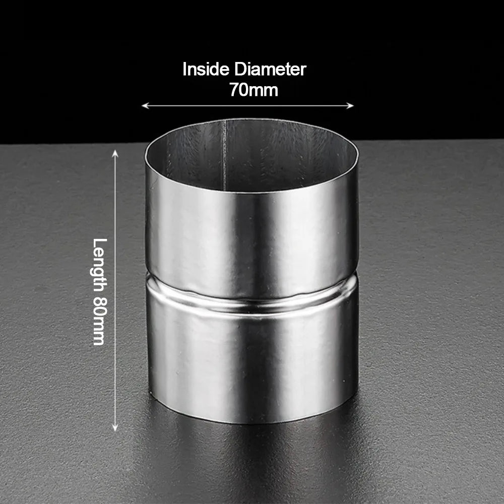 Stainless Steel Straight Pipe Joint Adapter 51mm–102mm