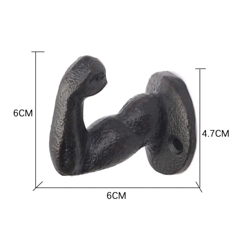 Vintage Iron Hat Hook – Decorative Wall Hanger for Home