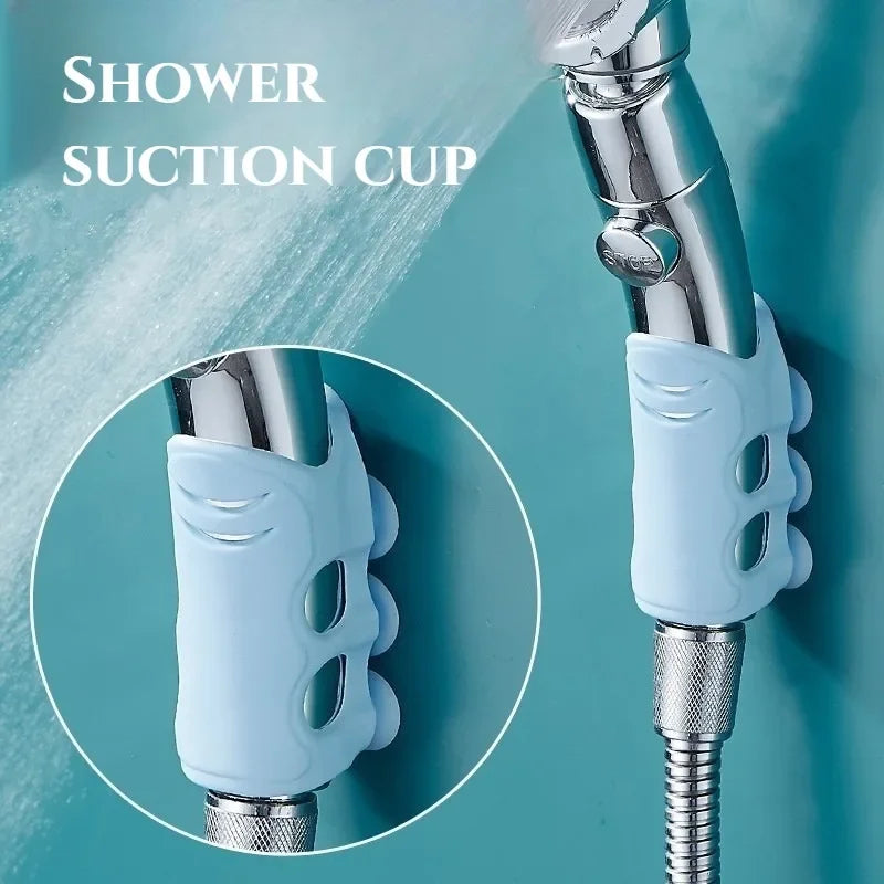 Silicone Suction Cup Shower Head Holder – No-Drill Wall Mount