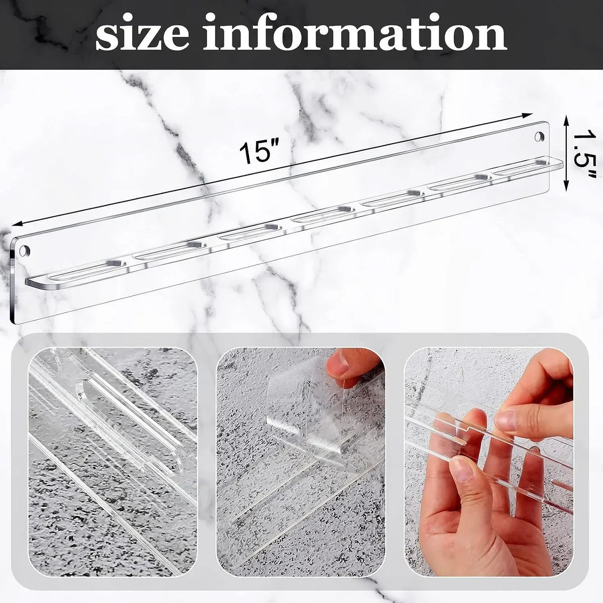 Wall Mounted Acrylic Eyeglasses & Sunglasses Display Rack