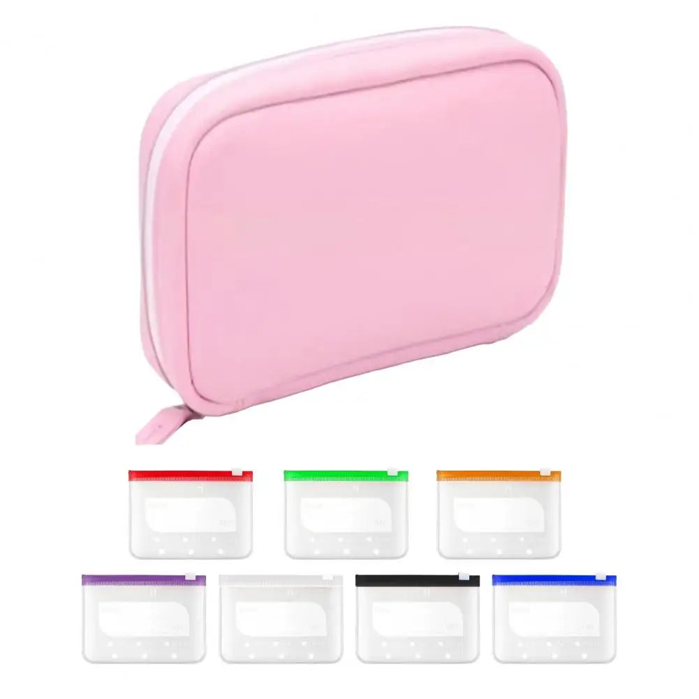 Weekly Pill Organizer – 7 Zippered Waterproof Medicine Bags