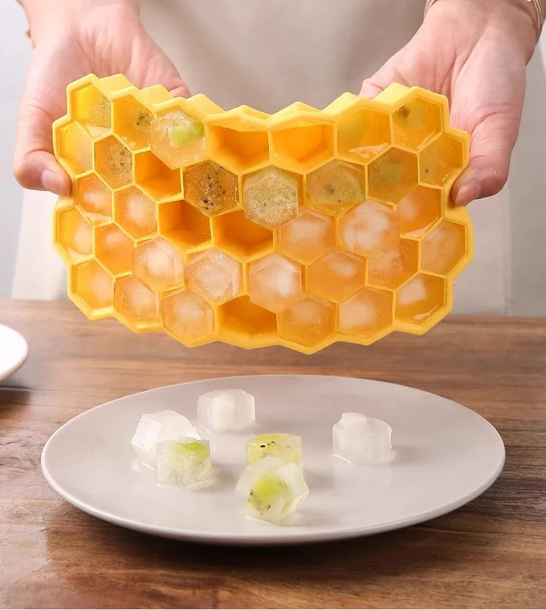 Silicone Ice Cube Tray 37-Cube BPA Free with Lid | Food Grade