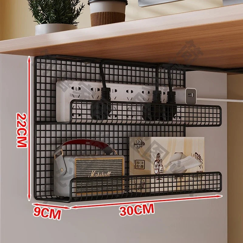 Under-Desk Cable Management Tray | No-Drill Wire Organizer