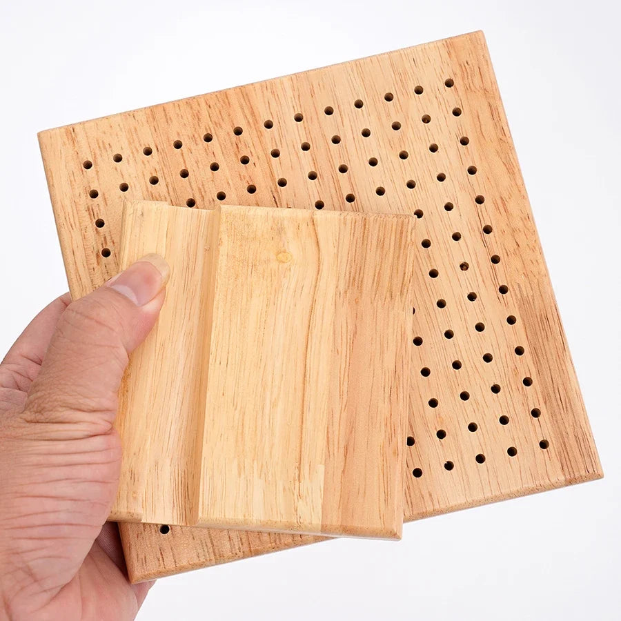 Wooden Crochet Blocking Board – Multi-Size Knitting Mat Set