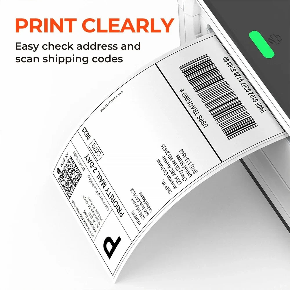 4x6 Thermal Shipping Labels 100x150mm Self-Adhesive 500 Sheets