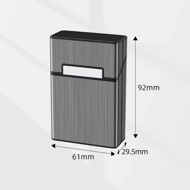 Aluminum Cigarette Case – Holds 20 Regular & King Size